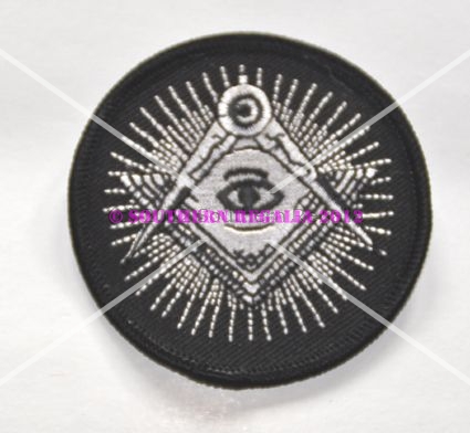 Square & Compasses - All Seeing Eye patch - Click Image to Close